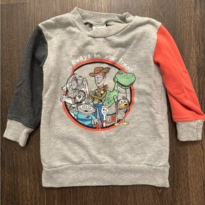 Boys Gray and Red Toy Story Sweatshirt